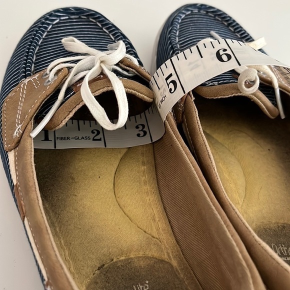 Keds Glimmer Ortholite Pinstripe Canvas Boat Shoes Loafers - Picture 17 of 17